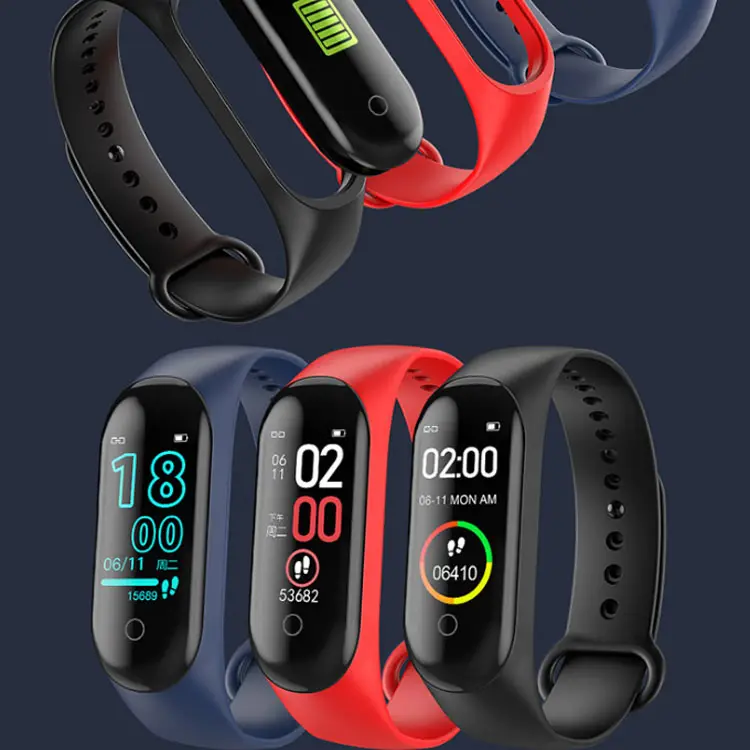 Hot Selling Fitness Bloeddruk Mi Watch Smart Armband Horloge Black Flip Red Clock Android Camera