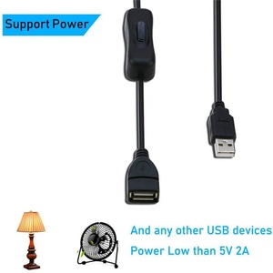 批发Usb 2.0延长线瞬时按钮开关冷白色带调光器开关Usb电缆 - Product Image 5