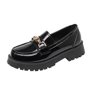 休闲鞋女新品2025高跟鞋春秋时尚PU皮革高跟鞋女式休闲鞋 - Product Image 2