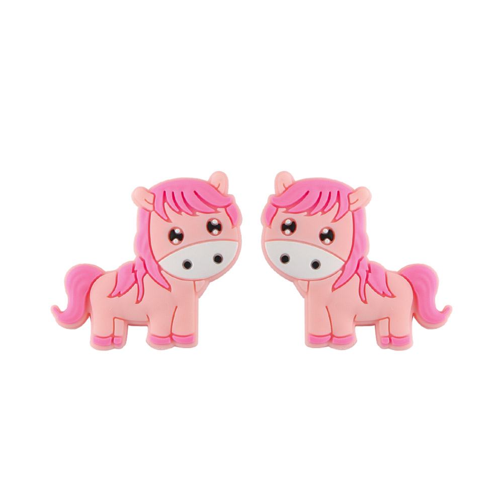 Horse Focal bead Pink SA156