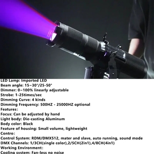 80w IP65 WW/CWプロファイルスポットライトLekoLEDDMXスポットライト、結婚式の劇場に適しています - Product Image 4