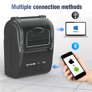 מדפסת קבלה תרמית ישירה הזרקת דיו USB bt מכונת ממכר נייד מחשב כספומט 58 מ "מ מדפסת קבלה תרמית לקניון