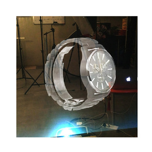 Película projeção adesiva traseira holográfica, tela projetora 3d para janela da loja - Product Image 3