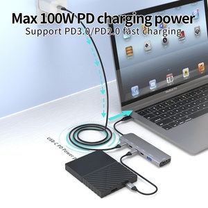 Accept Custom OEM/ODM PD HDTV <strong>USB</strong>-<strong>C</strong> <strong>3.1</strong> <strong>USB</strong> 3.0 Multifunction <strong>Usb</strong> Hub <strong>Adapter</strong> - Product Image 3