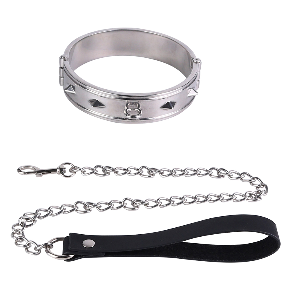 Silver collar + Drag chain