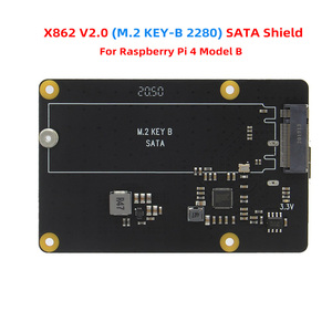 Raspberry Pi X862 V 2.0 M.2 NGFF 2280 SATA SSD Storage Expansion Board / Shield für Raspberry Pi 4 Model B - Product Image 1