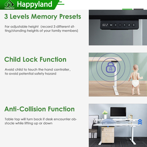 现代单电机电动办公电脑工作站桌子高度可调家用办公桌架 - Product Image 6