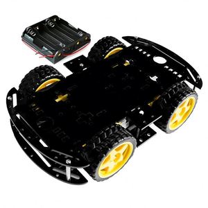 Smart Car Kit 4WD Smart Roboter Auto Chassis Kits Auto mit Speed Encoder Batterie Box Diy Electronic Kit für Arduino