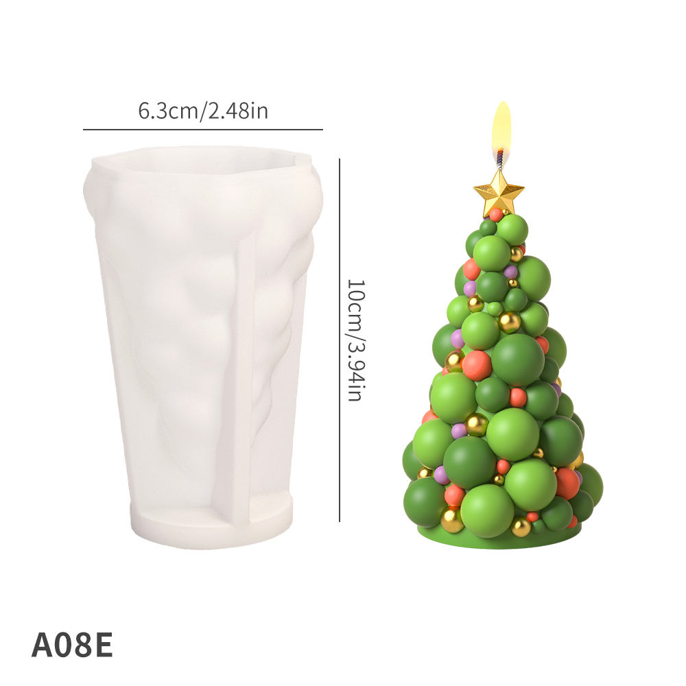 A08E Moule pour sapin de Noël blanc