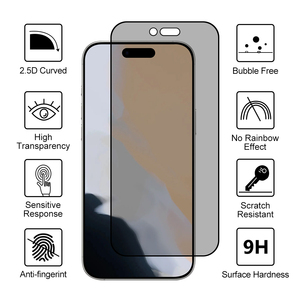 Bảo Vệ Màn Hình Riêng Tư Cho <span class=keywords><strong>iPhone</strong></span> 17 Không Khí 16E 16 15 Cộng Với 17 Pro Max Chống Gián Điệp Kính Bảo Vệ Cho <span class=keywords><strong>iPhone</strong></span> 14 13 12 11 XR XS Max - Product Image 3