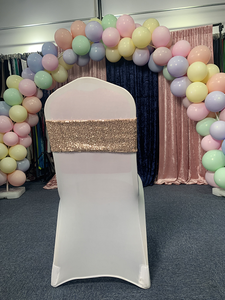 Emerald Green Bling Bling Chair <strong>Sashes</strong> Disposable <strong>Sparkling</strong> Decor for Banquets and Home Use - Product Image 4