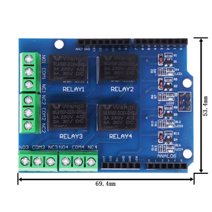4-Kanal-5-V-Relaisabschirmungsmodul, Erweiterungs karte für Vierwege-Relais-Steuer platine für Arduino R3 Mega 2560 - Product Image 5