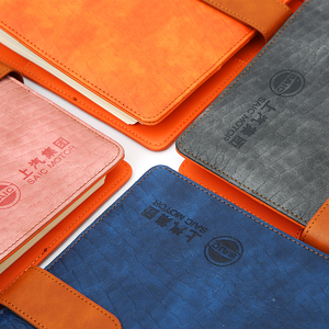 Lindo diario de hojas sueltas personalizado, cuaderno de cuero recargable, juego de regalo, planificador de lujo A5, carpeta de 6 anillas, diario con lazo para bolígrafo - Product Image 2
