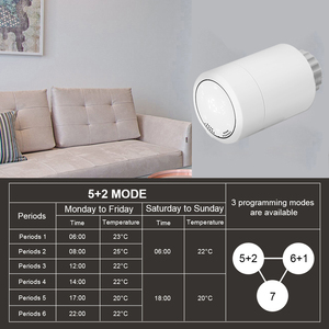 Hy367 phòng tĩnh nhiệt van dưới sàn sưởi ấm nước ZigBee tuya Wifi điều khiển cuộc sống thông minh nhiệt - Product Image 3