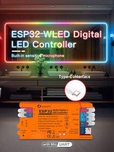 Gledopto New ESP32 WLED Controller DC5-24V 15A für DIY Hobby mit Typ-C-Anschluss und Relais konfiguration mit RGBIC