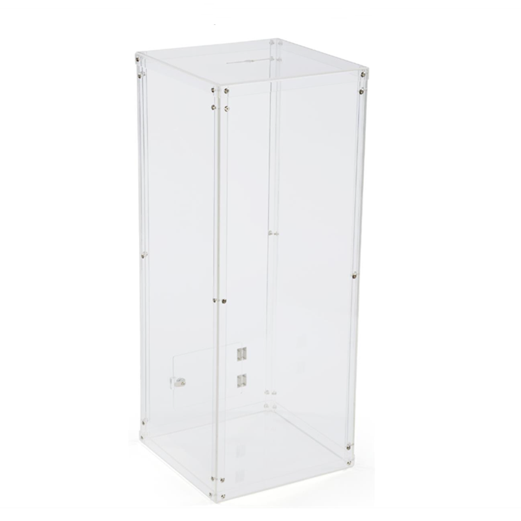 Büyük akrilik Post seçim sandığı promosyon anahtar Tingift bilet mektup posta kutusu bağış çekiliş yardım anketi çizim yorum - Product Image 5