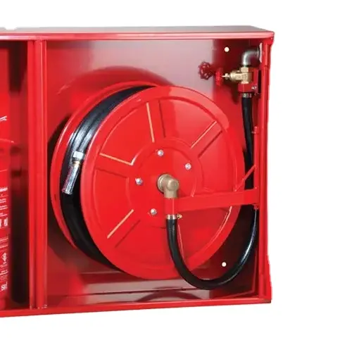 Iron Steel Fire Cabinet/Metal Fire Hose Reel Cabinet/Recessed Fire Extinguisher Cabinet 80*80*30