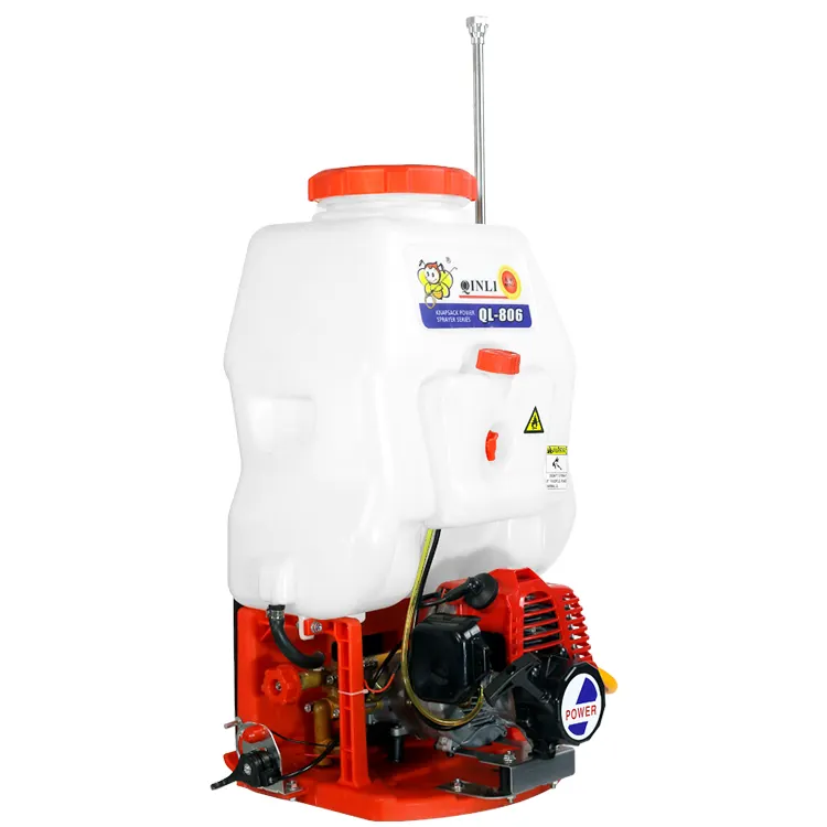 Mochila Pulverizador agrícola 25.6CC Máquina rociadora a gasolina Pulverizadores de pesticidas agrícolas con tanque de 20L 0,7 KW