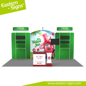Pantalla publicitaria de aluminio con diseño personalizado, diseño de stand de exposición con carcasa plegable - Product Image 2