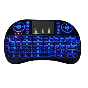 Miniteclado inalámbrico i8 air mouse, retroiluminado, 3 colores, 2,4G, control remoto, venta al por mayor de fábrica