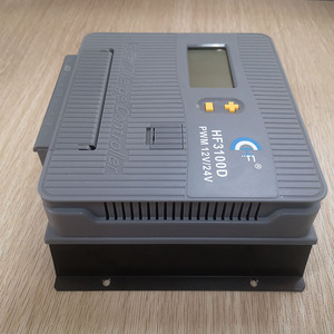 100A портативный контроллер солнечного заряда 12v 24v с Usb-портом и ЖК-батареей Pwm контроллер солнечного заряда - Product Image 1