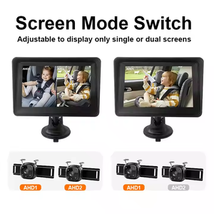 Akıllı 720P Video bebek izleme monitörü çift kanallı AV girişi gece görüş sevimli görünüm bebek kamerası güvenli sürüş koruma Pet - Product Image 4