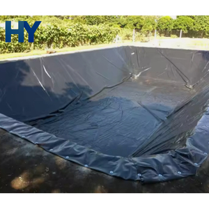 Balık gölet su rezervuar baraj Liner için 1.2mm HDPE geomembran dayanıklı EVA Anti-UV PVC polietilen LLDPE depolama parkı yaptı - Product Image 5