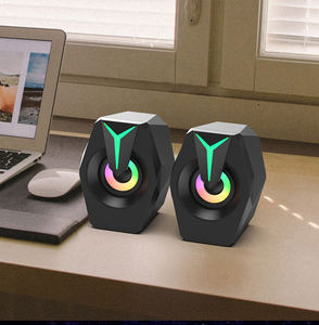 Volume <strong>Control</strong> <strong>USB</strong> Powered HiFi Stereo Sound Deep Bass <strong>USB</strong> <strong>Computer</strong> Wired <strong>USB</strong> Desktop Speaker with RGB Lights - Product Image 3