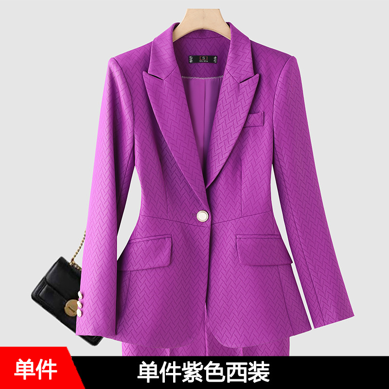 purple suit