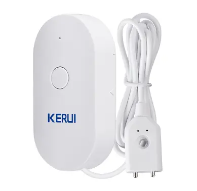 KERUI-Detector de fugas de agua para cocina, alarma de seguridad, Sensor de agua WiFi, Tuya