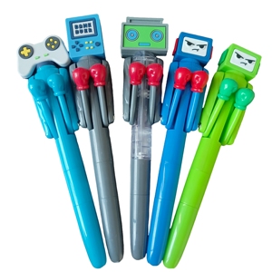 Khuyến mại hoạt động bút trở lại Trường học <span class=keywords><strong>robot</strong></span> thiết kế đấm bốc bút trẻ em ủng hộ bút bi - Product Image 2