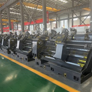 Torno CNC de cama inclinada automática de alta precisión, mandril de herramientas de servicio pesado alimentado por eje C con sistema Nuco CNC, de alta precisión, - Product Image 4