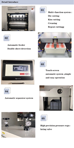 เครื่องตัดและตัดแบบไดคัทเครื่องตัดแบบครึ่งแผ่นสติกเกอร์ฉลาก - Product Image 4