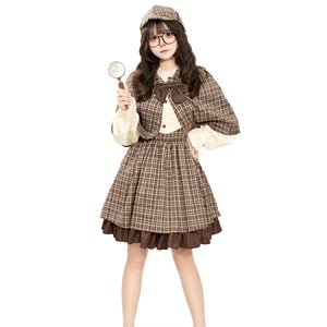 2025 New Cosplay Cho <span class=keywords><strong>Sherlock</strong></span> Holmes Mother-Child Vai Trò Chơi Trang Phục Của Phụ Nữ Bên Trò Chơi Phù Hợp Với - Product Image 2