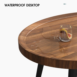 Contemporary Round Nesting Coffee <strong>Table</strong> Bent Black Gold Metal Side Glass Marble Stone Mdf Wood Nest of <strong>3</strong> <strong>Table</strong> <strong>Set</strong> Nesting <strong>Table</strong> - Product Image 5