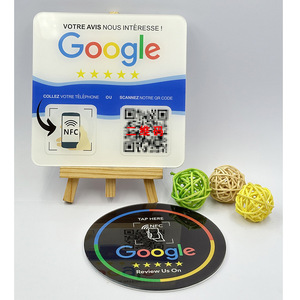 Hot Sell Customized Contactless LOGO NFC Chip Smart Rfid Card Google Review Tap Card With QR <strong>Code</strong> - Product Image 4