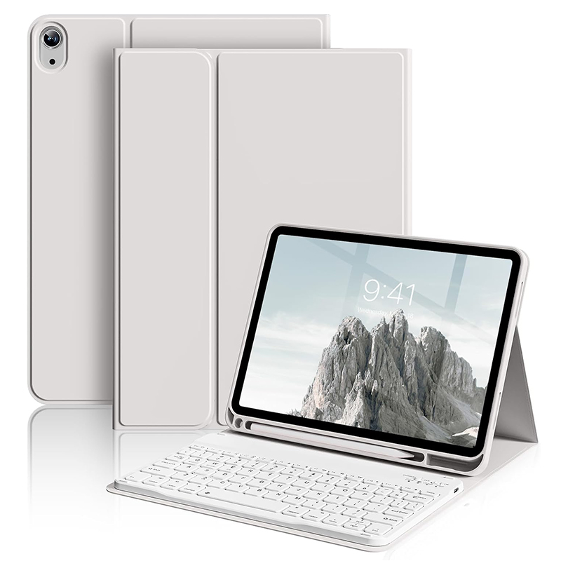 Boîtier gris + clavier blanc