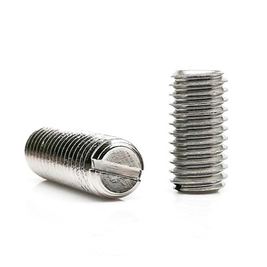 <strong>M1</strong>.2 <strong>M1</strong>.4 <strong>M1</strong>.6 M2 M2.5 M3 M4 M5 M6 M8 GB73 304 Stainless Steel Slotted Head Flat Point End Headless Grub Bolt Set <strong>Screw</strong> - Product Image 4