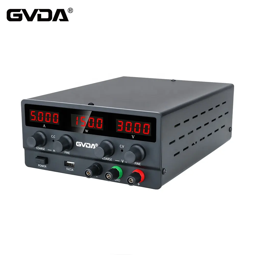 GVDA USB DC Diatur Laboratorium Power Supply Adjustable 30V 10A Voltage Regulator 60V 5A Stabilizer Switch Bench Sumber Daya