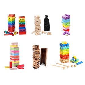 Adult Drinking Game 54 <strong>Blocks</strong> with Drinking <strong>Commands</strong> and Games Drunken Tumbling Tower Stacking Building <strong>Blocks</strong> - Product Image 5