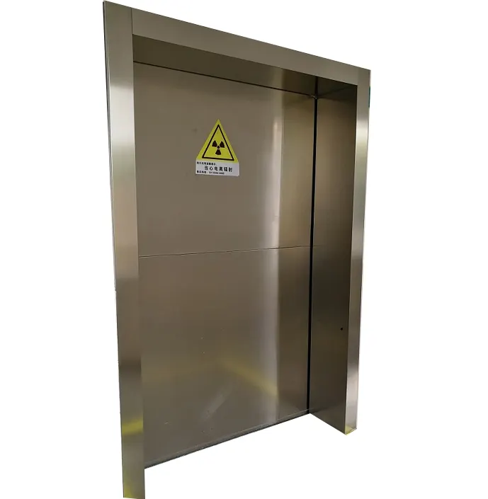 Porte scellée haute protection contre les rayons X porte doublée de plomb pour salle de radiographie en acier inoxydable 2mmpb 3mmpb porte en plomb