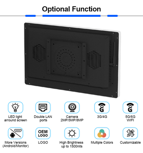 Allinone壁マウントOEM 15インチミニコンピュータすべて1つの容量性タッチスクリーンパネルPC - Product Image 4