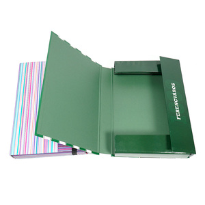 A4 caja de archivo organizador documento caso con correa elástica Manila archivo carpeta personalizado - Product Image 4