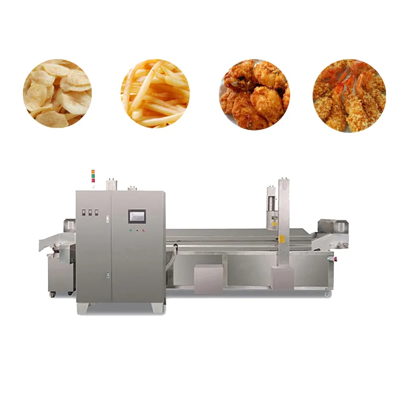 industrielle kartoffelfritteuse bananenschnitzel maschine für gefrorenes hühnchen kartoffelfritteuse chips fritteusmaschine