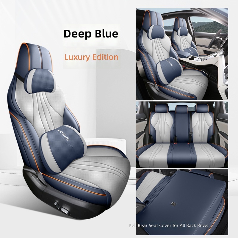 Luxury edition-deep blue-full cover-nappa leather