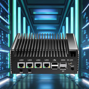 Portable Mini PCs by Intel N100 Fanless <strong>Desktop</strong> <strong>Computer</strong> with Type-C 1*HD DP 4*Lan 2*Com <strong>Linux</strong> Win 10 for Industrial Use EU Plug - Product Image 4