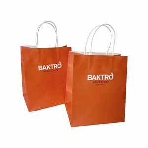 Çevre dostu restoran gıda ambalaj özel baskı bistro götürmek kağıt torba kraft kağıt torba - Product Image 4