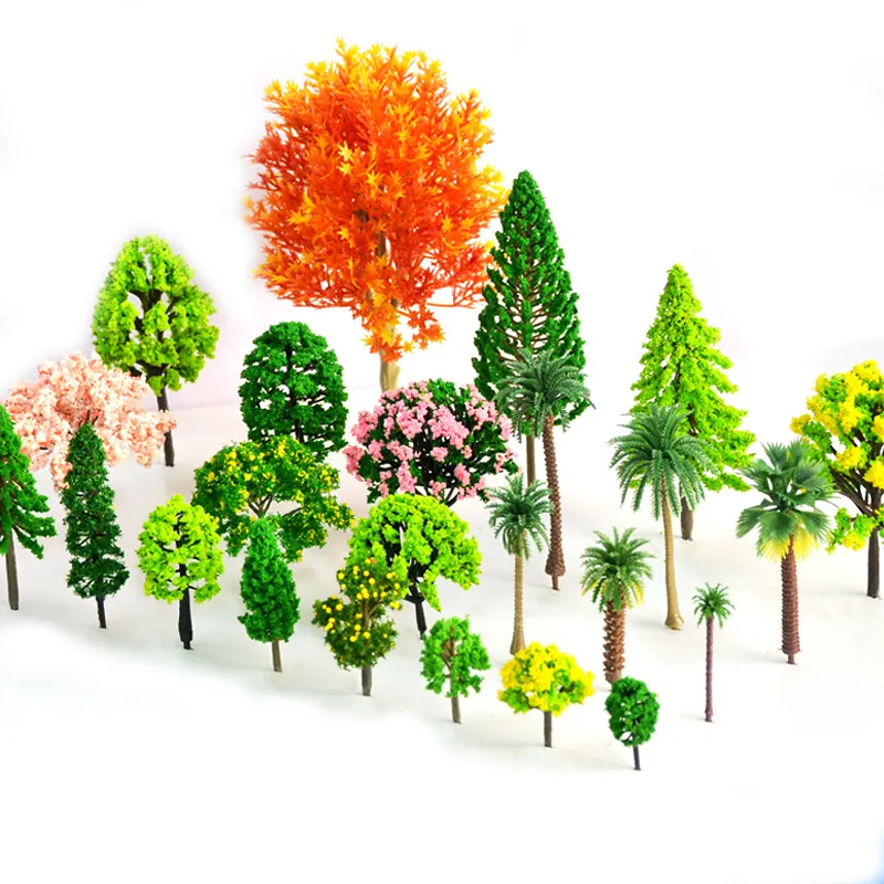 Paisagem artesanal pacote de material pequeno árvore artificial diy mini árvore modelo