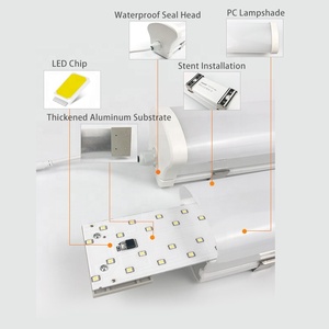20W中国防水LEDロングストリップランプ天井取り付けIP65冷蔵室照明用 - Product Image 4