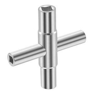 4 in <strong>1</strong> Universal Faucet <strong>Wrench</strong> Square Key Plumber Bathroom <strong>Wrench</strong> for Gas Meter Cabinets Bleed Radiators 6/7/<strong>8</strong>/9mm - Product Image 4